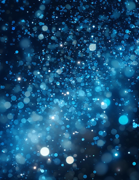 Ater goudblauwe bokeh lichten behang
