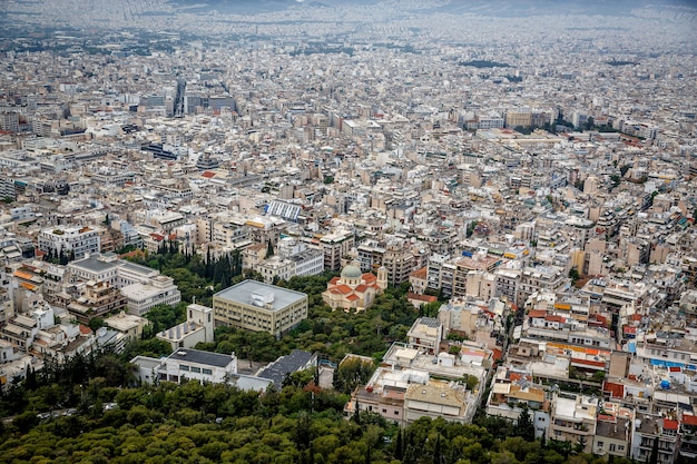 Athene, Griekenland. Grote stad. Woonwijken. Daglicht