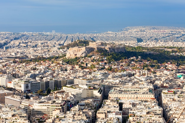 Acropoli ateniese in grecia