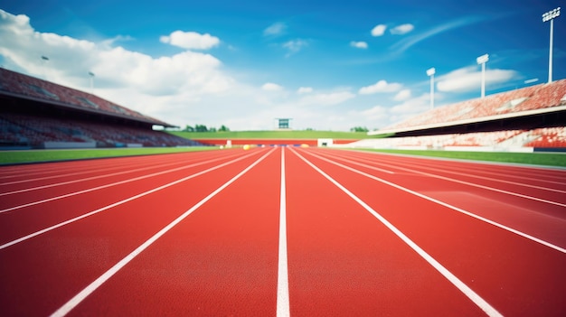 Photo athlete track or running track