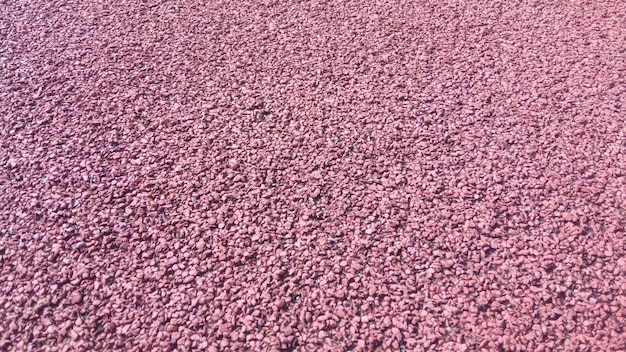 Athletic field pink gravel