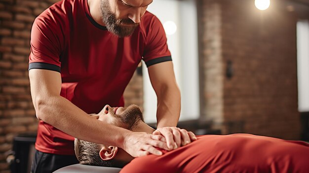 athletic stretching massage