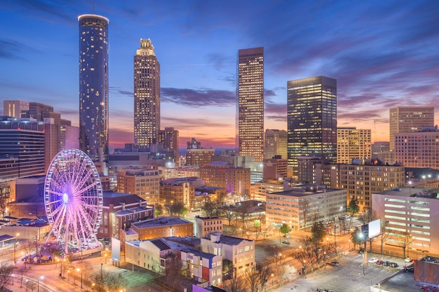 Atlanta Georgia USA Dawn Skyline