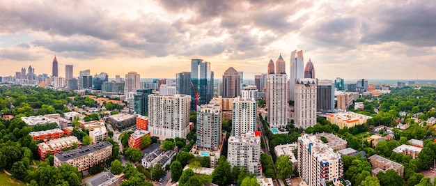 Photo atlanta georgia usa over piedmont park