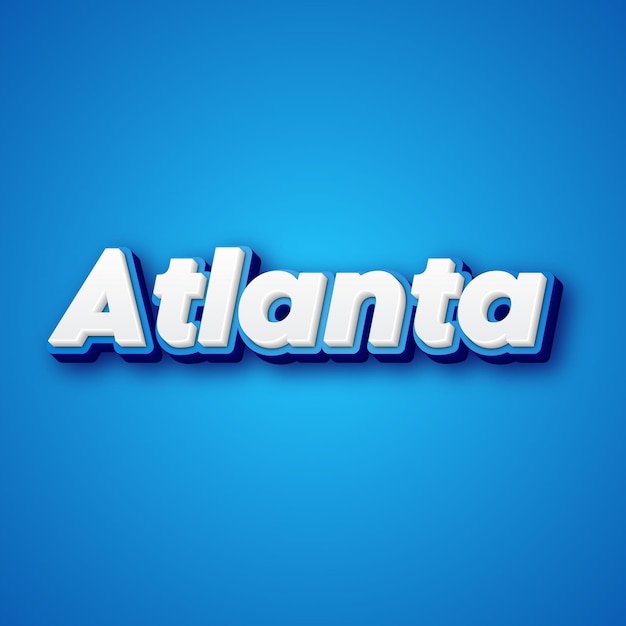 Atlanta text effect gold jpg attractive background card photo