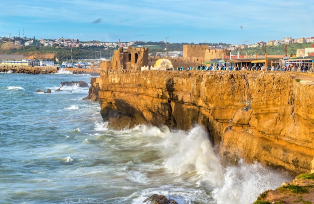 Costa atlantica nella città di safi in marocco, nord africa