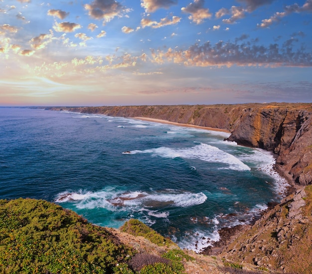 Photo atlantic ocean coast landscape algarve portugal