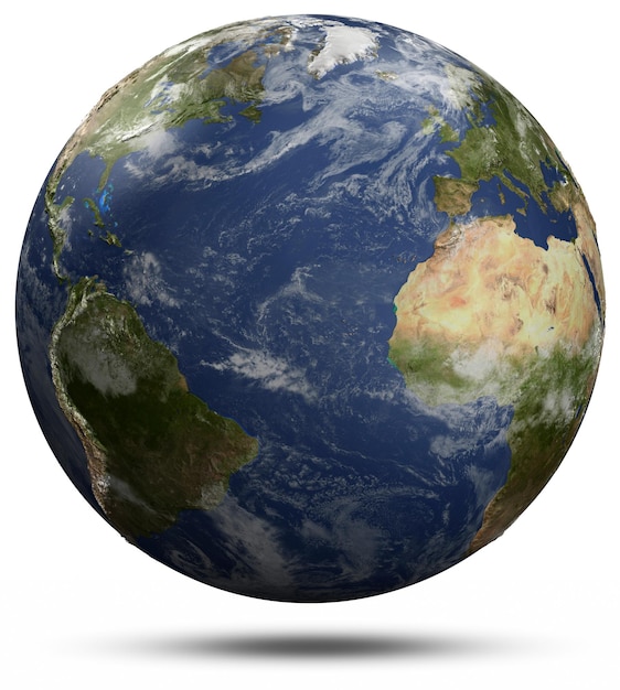 Atlantische 3D-rendering planeet