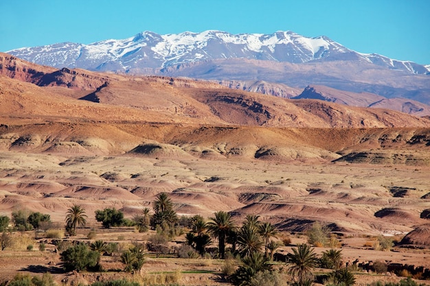 모로코 의 아틀라스 산맥 풍경
