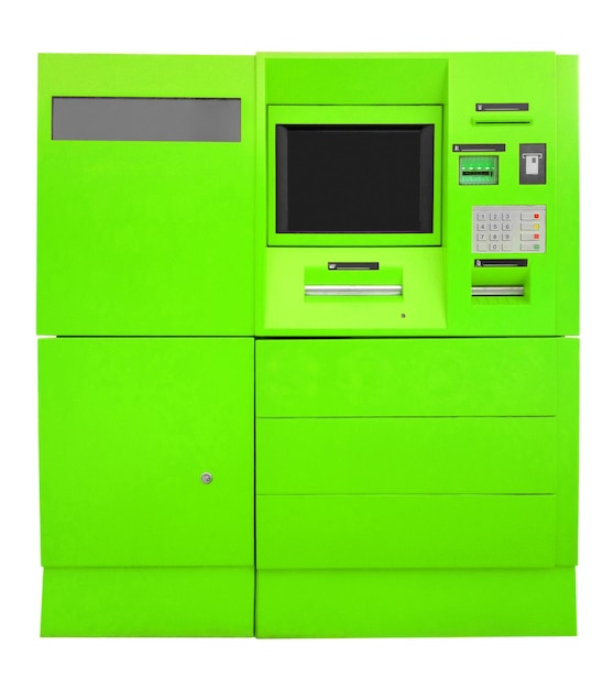 ATM Bank Cash Machine green