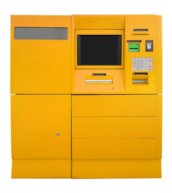 ATM Bank Cash Machine yellow