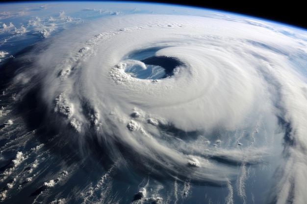 Foto atmosfeer weer aarde orkaan wolken tyfoon storm cycloon wind tornado ruimte klimaat