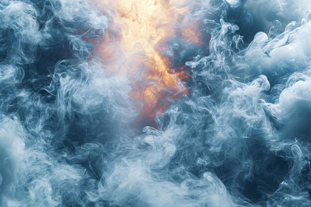 Atmospheric background of smoke and clouds Bright cloudscape with ethereal swirls