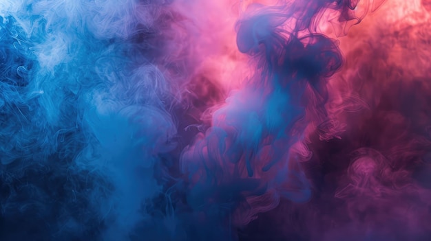 Atmospheric smoke abstract color background closeup
