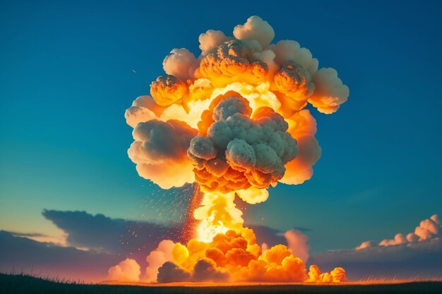 Atomic bomb hydrogen bomb nuclear bomb explosion mushroom cloud shock wave wallpaper background