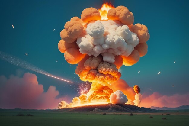 Atomic Bomb Hydrogen Bomb Nuclear Bomb Explosion Mushroom Cloud Shock Wave Wallpaper Background