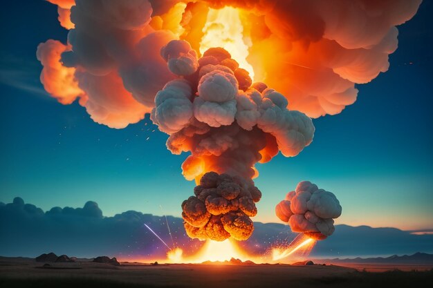 Atomic bomb hydrogen bomb nuclear bomb explosion mushroom cloud shock wave wallpaper background