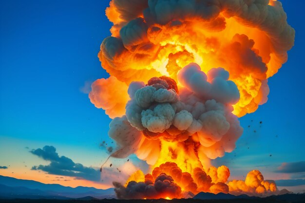 Atomic bomb hydrogen bomb nuclear bomb explosion mushroom cloud shock wave wallpaper background