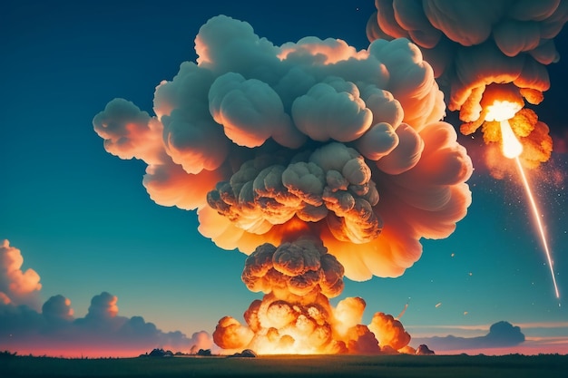 Atomic Bomb Hydrogen Bomb Nuclear Bomb Explosion Mushroom Cloud Shock Wave Wallpaper Background