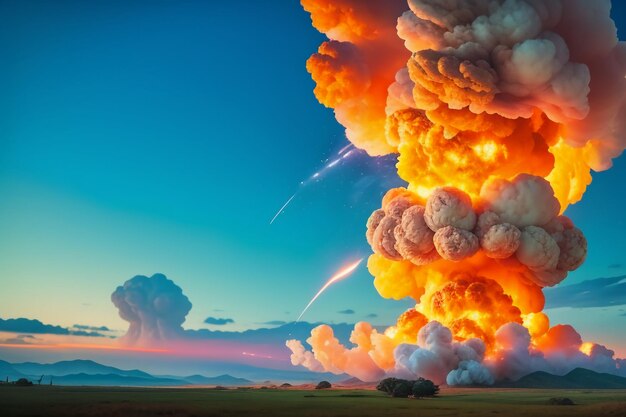 Atomic bomb hydrogen bomb nuclear bomb explosion mushroom cloud shock wave wallpaper background
