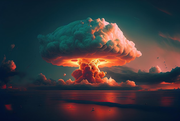 Atomic bomb in the sky