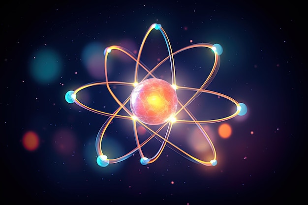 The atomic nucleus is the small dense region consisting of protons and neutrons at the centre of an atom