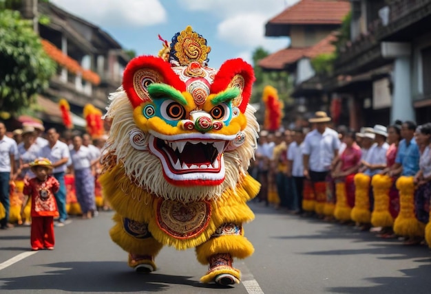 Photo atraditionalbalinesebarongliondance