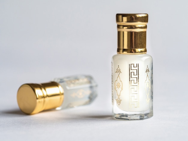 attar perfume in mini bottles.