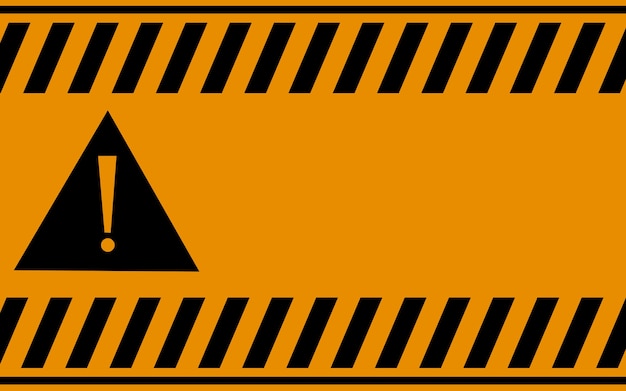 Photo attention sign background with triangle