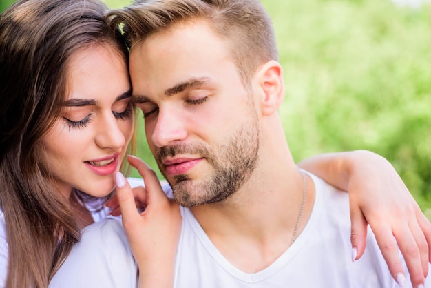 Attractive couple Sexual attraction Relaxing with darling Lovers cuddling Couple in love Trust and intimacy Sensual hug Love romance concept Romantic date Handsome man pretty girl in love