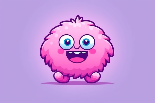 Attractive and fascinating image of cute monster generated by ai