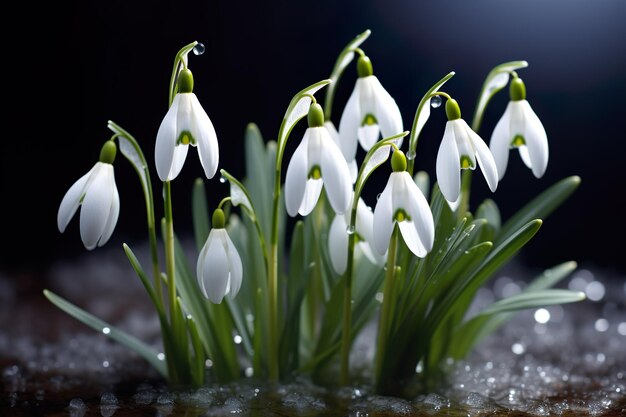 AIが生成した魅力的で魅力的な花の画像