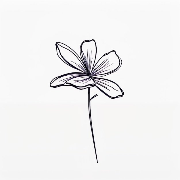 Foto immagine attraente e affascinante del fiore viola generato dall'intelligenza artificiale