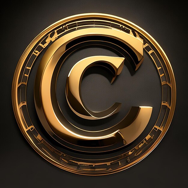 魅力的な文字 C のロゴ