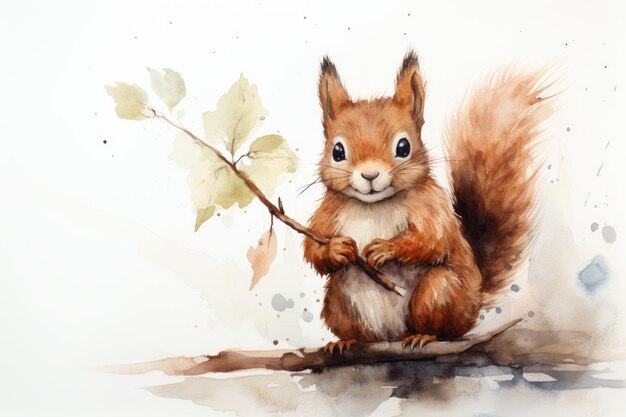 an attractive painting of squirrel image