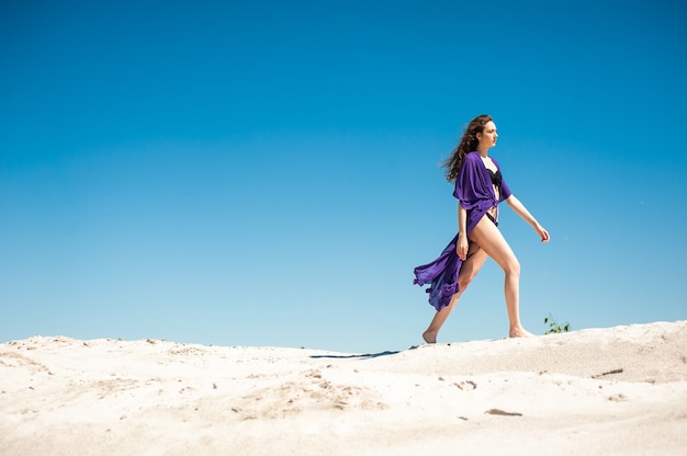 Attractive woman with sarong