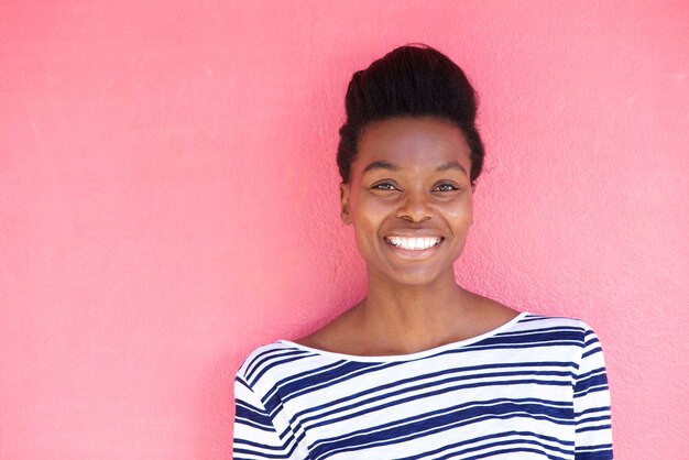  attractive young black woman smiling 