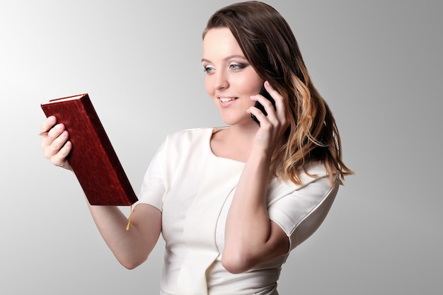 Attractive young businesswoman portrait in office