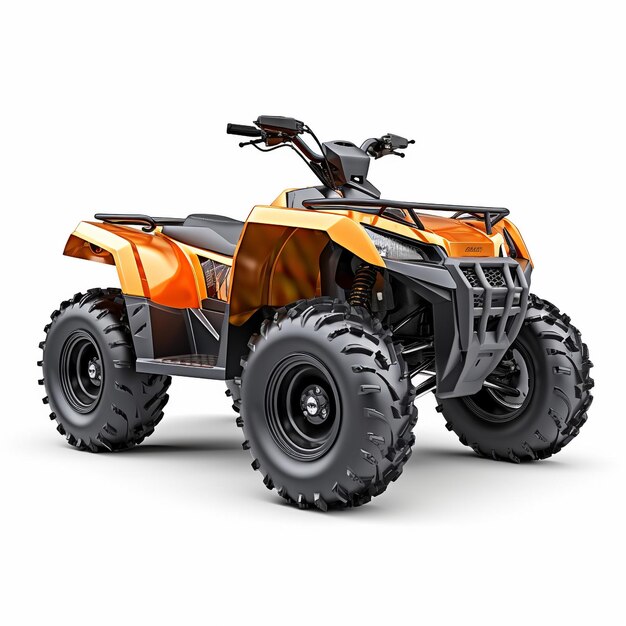 Photo atv all terrain vehicle on white background