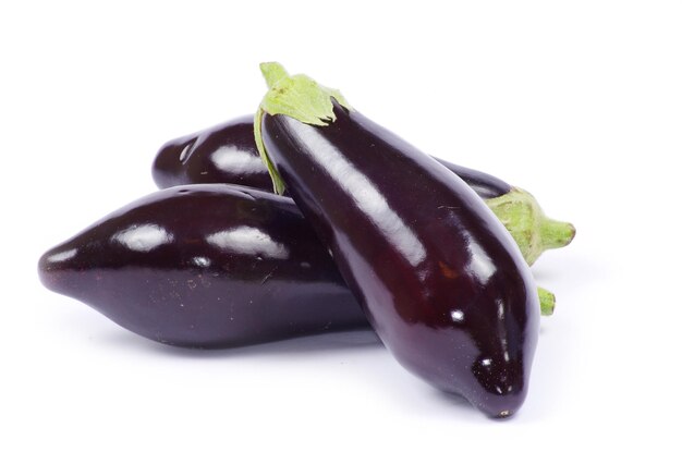 Aubergine isolated on white background