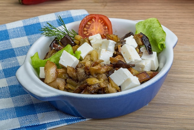 Aubergine with cheese