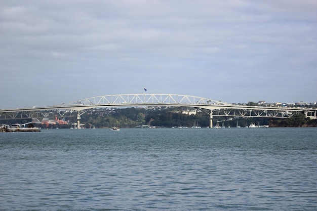 Auckland centrum landschap werf stad brug schip