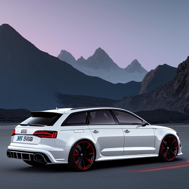 Foto audi rs6 concept car hyper realistic sharp image focus concept car hyper detail unreal engine 2