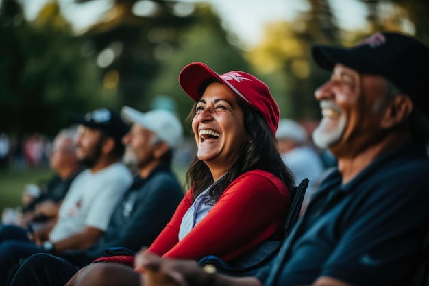 Audience enjoying outdoor concert