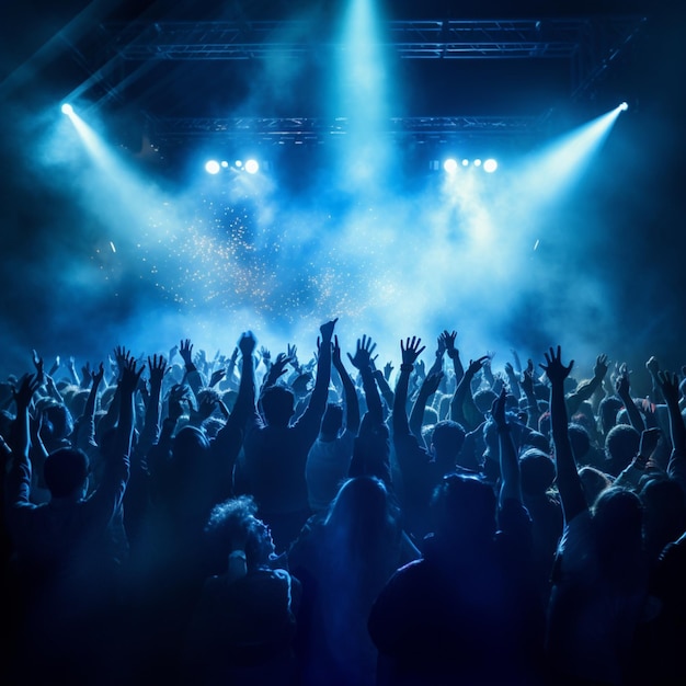 Photo audience at a music concert