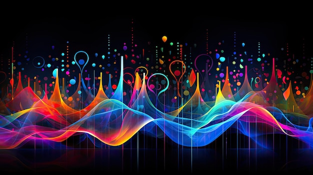 Photo audio digital music background