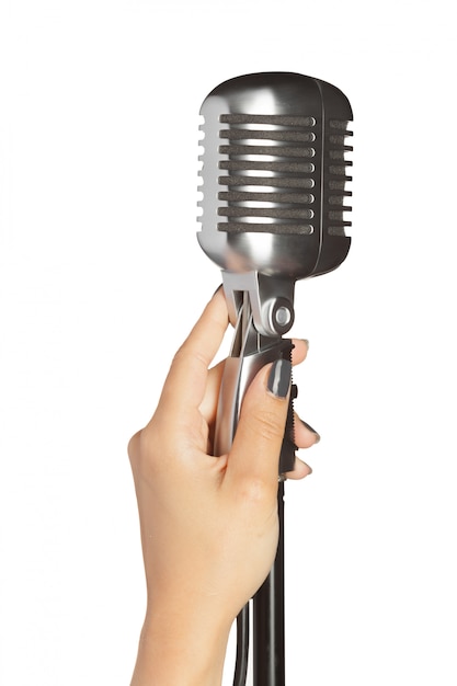 Audio microphone retro style