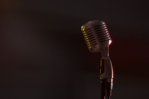 Photo audio microphone retro style