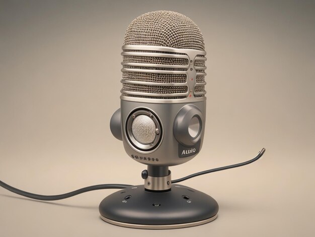 audio microphone retro style