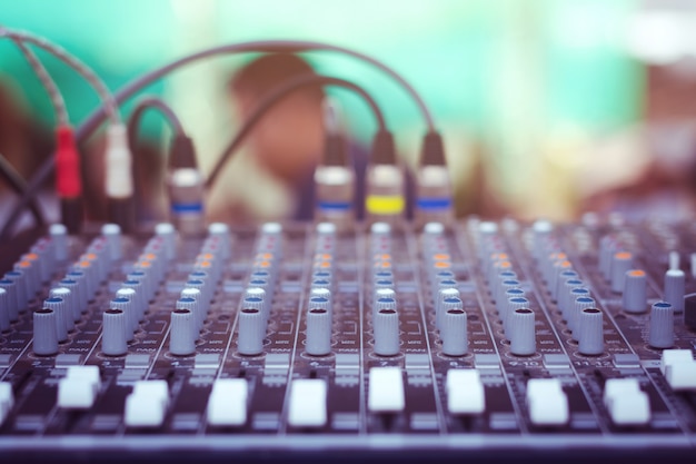 Premium Photo | Audio mixer